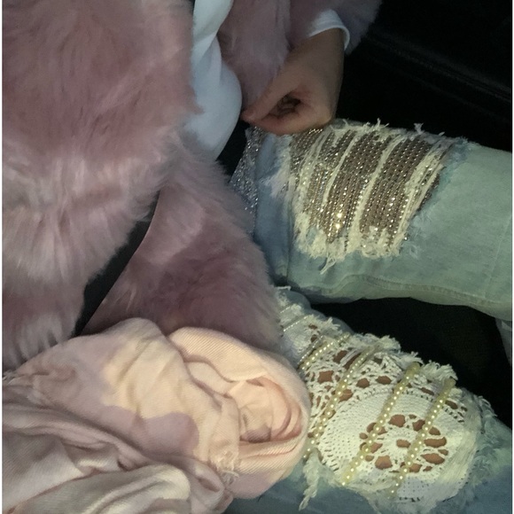 Refurbished with own design Bardot jeans - Picture 9 of 12